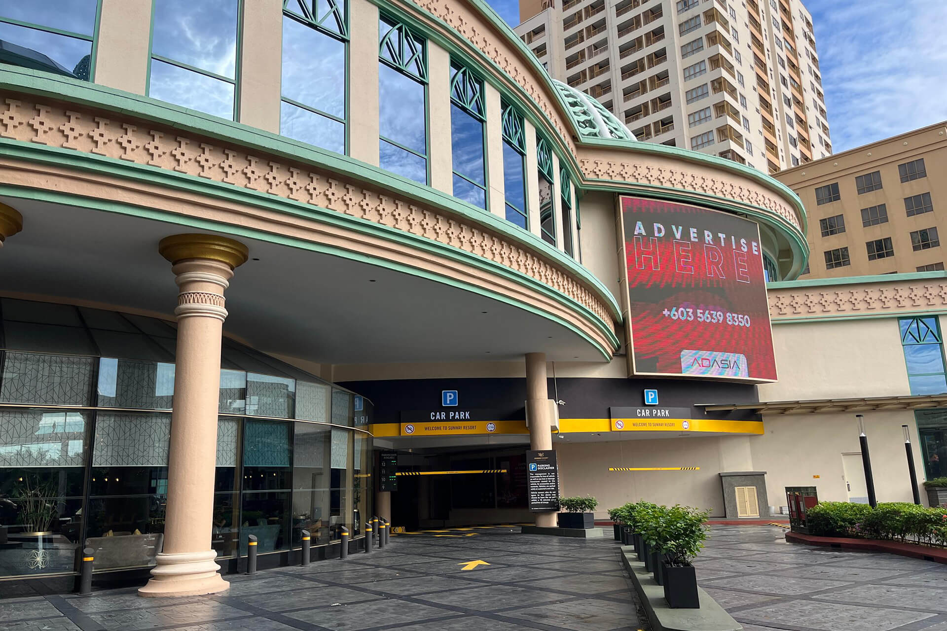 Sunway Resort Hotel Parking Entrance