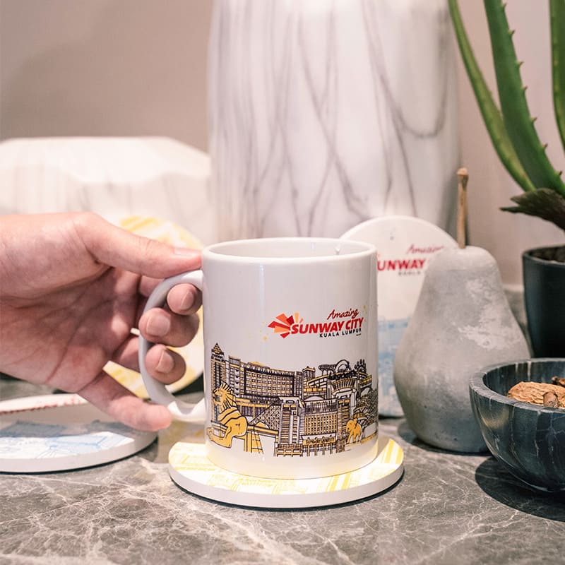 Get yourself a Sunway City Kuala Lumpur mug to enjoy your icy cold or soothing warm beverages!