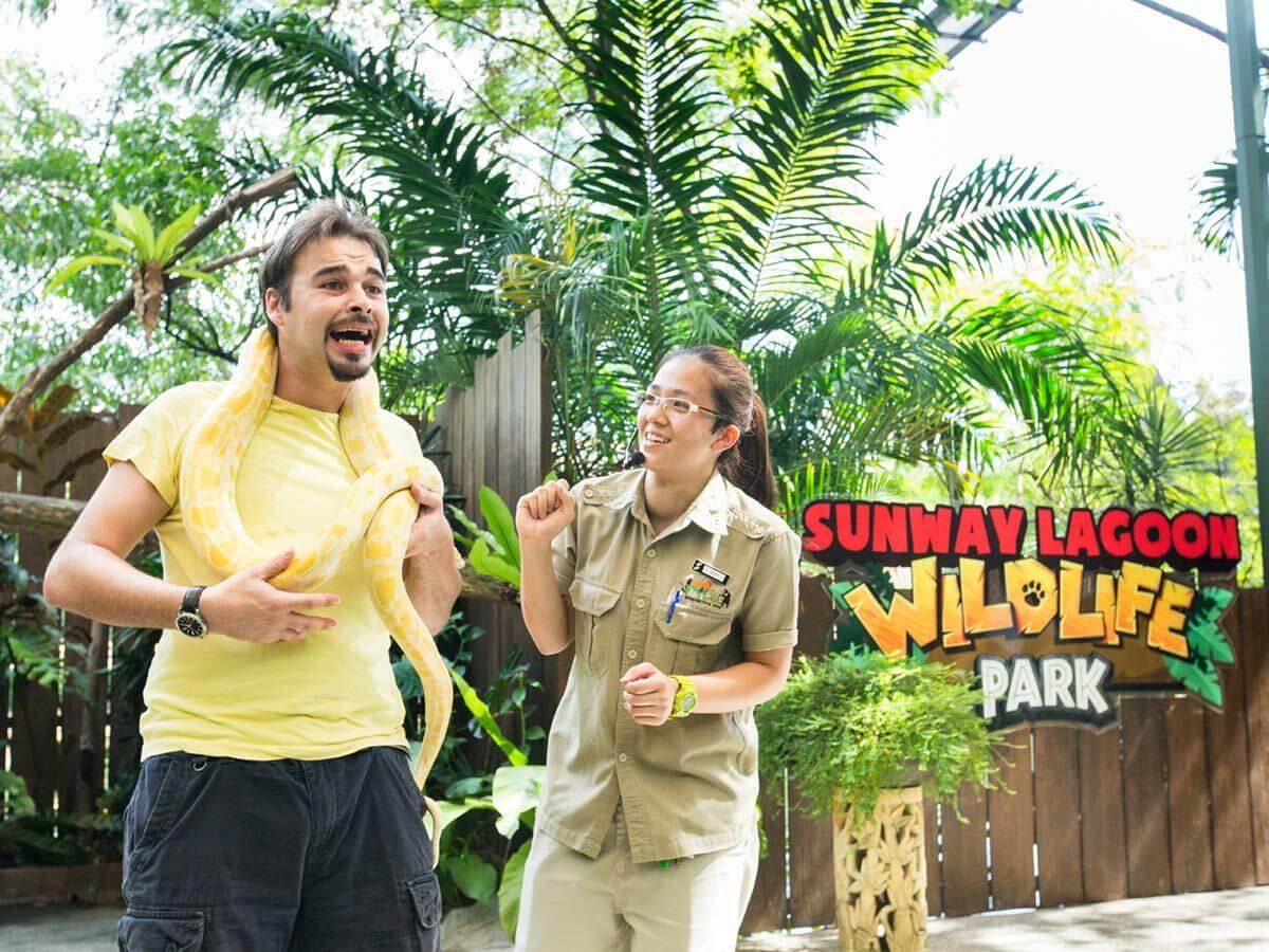 Get up close and personal with more than 150 species of animals from around the world at the Sunway Lagoon Wildlife Park.