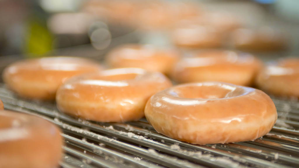 Can you really resist these shiny doughnuts from Krispy Kreme