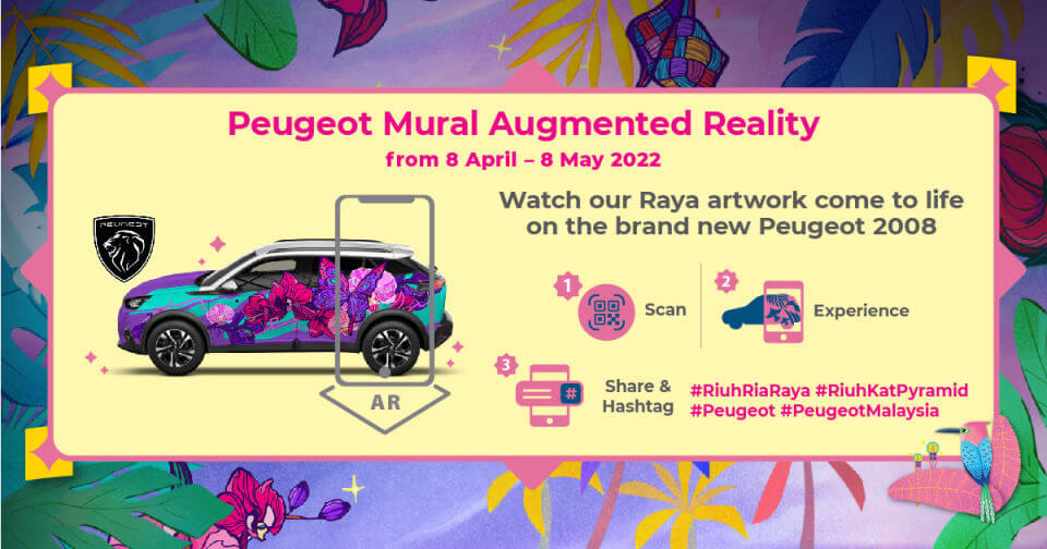 riuh ramadhan with sunway city kuala lumpur - watch our raya artwork come to life on the brand new peugeot 2008