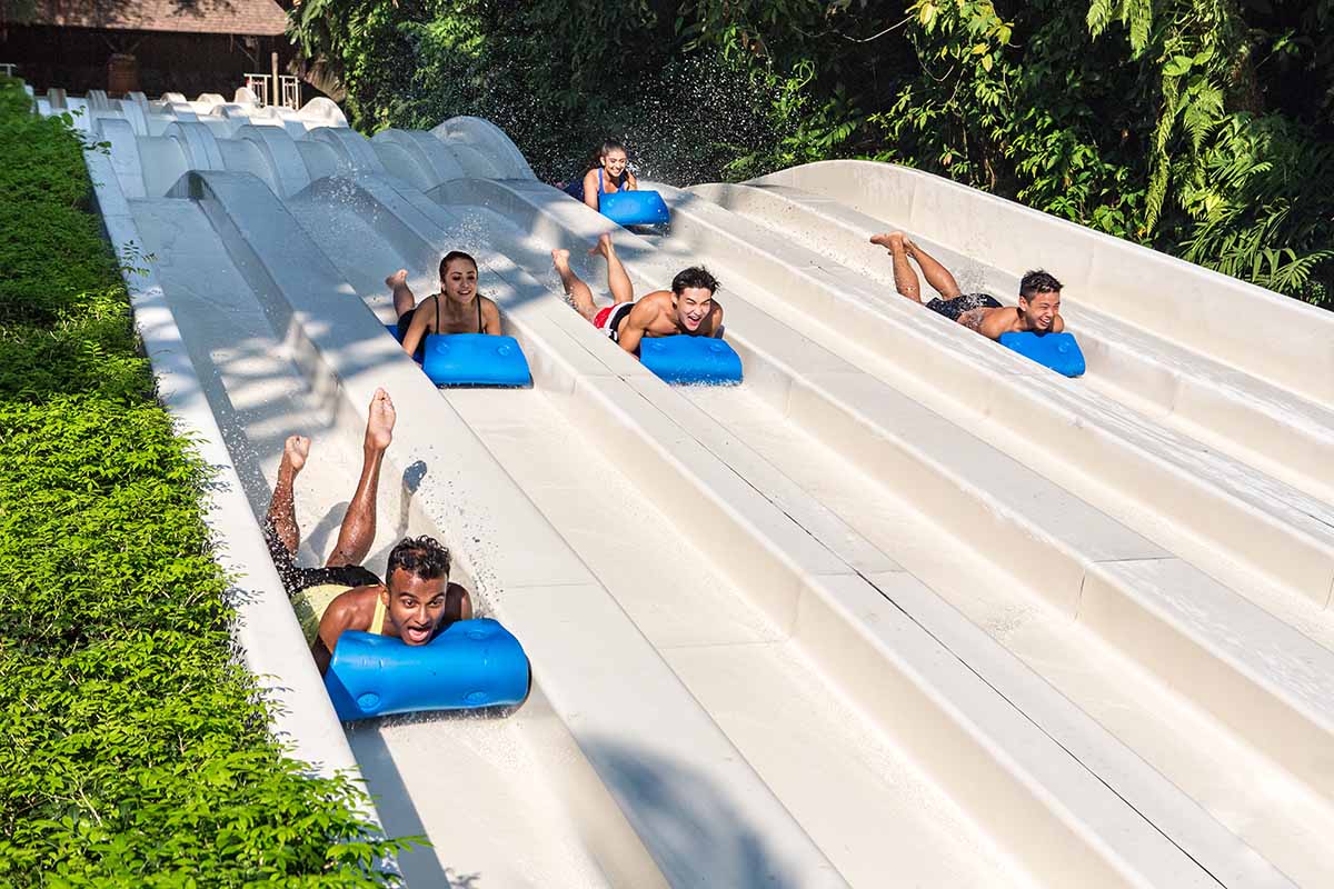 slide down the bumpy high speed slides at one go - Congo Challenge at Sunway Lagoon