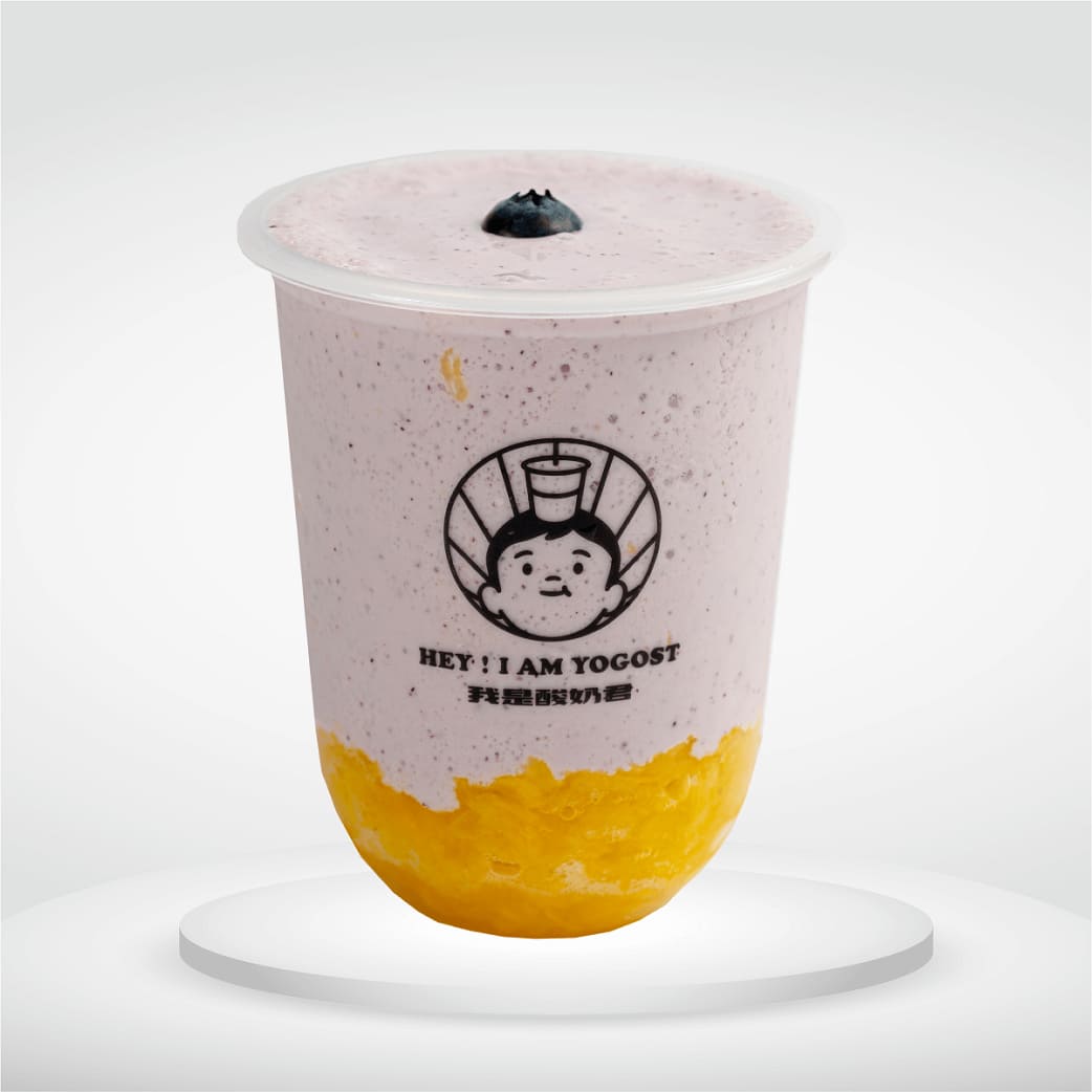 Indulge in this “berry” healthy combo comprising sweet tasting berries and tangy pineapples. Enjoy the best of both worlds with each gulp from Hey! I Am Yogost