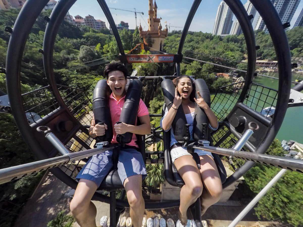 Try the G-Force X, Asia’s highest slingshot ride that propels you from 0 to 120 kilometres per hour in just 2 seconds in Sunway Lagoon