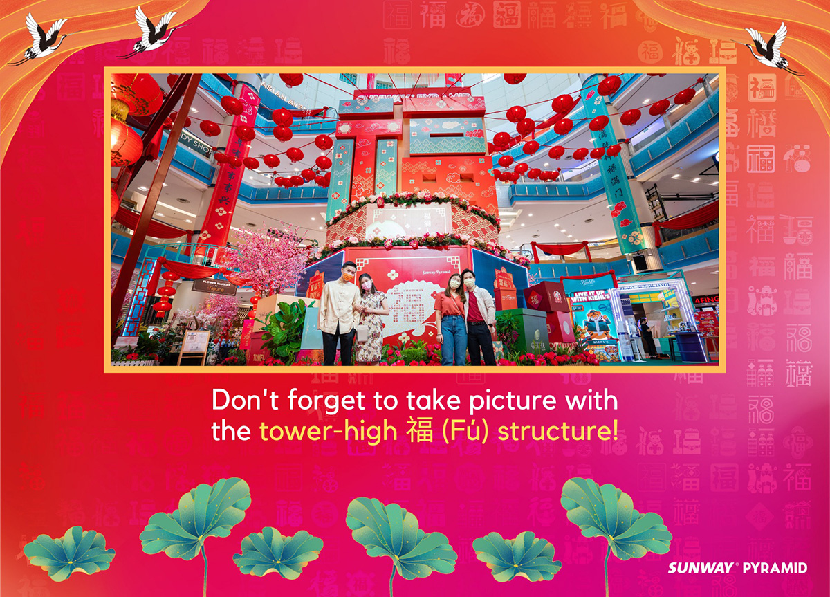 A Wonder-Fu Chinese New Year 2022 at Sunway City Kuala Lumpur! Don't forget to take picture with the tower-high structure