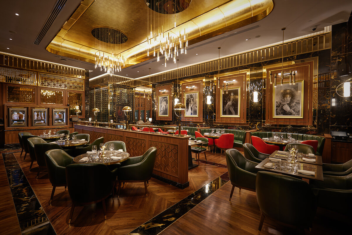 The interior design of the Main Dining Room exudes elegant British sophistication - Dine and Wine Luxuriously at the Gordon Ramsay Bar & Grill in Sunway City Kuala Lumpur