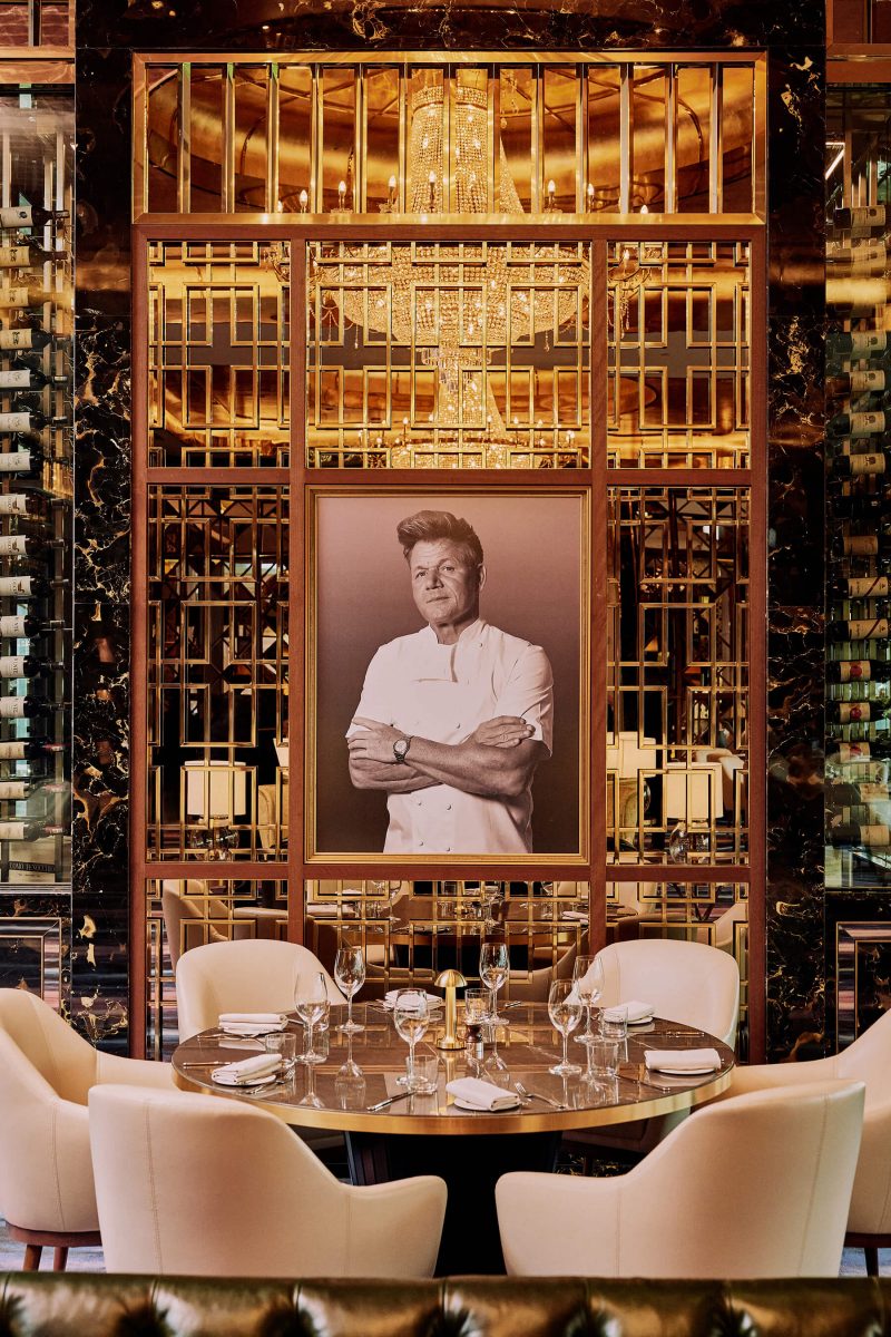 Dine and Wine Luxuriously at the Gordon Ramsay Bar & Grill in Sunway City Kuala Lumpur - The regal lounge of Gordon Ramsay Bar & Grill in full splendour.