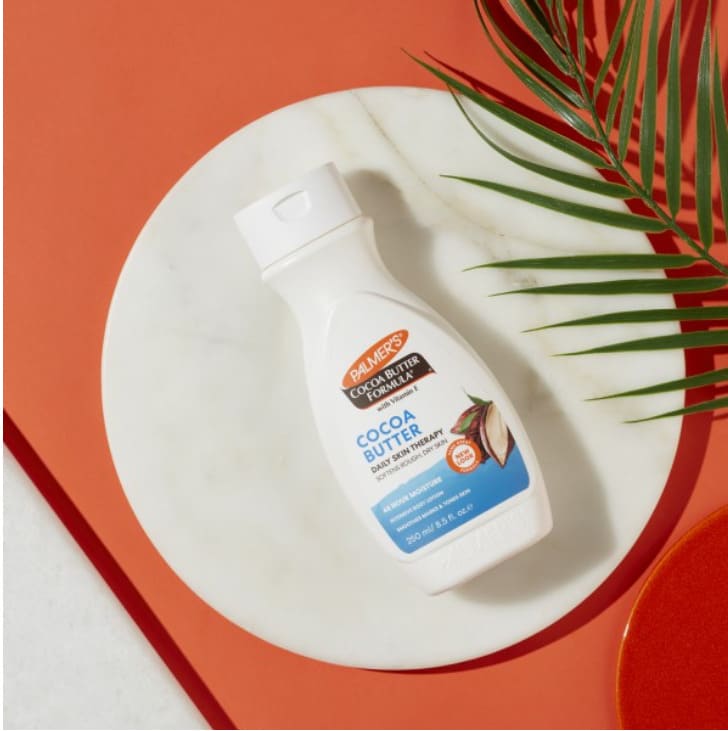 Smooth and soften your dry, rough skin with Palmer’s Cocoa Butter Formula Lotion.
