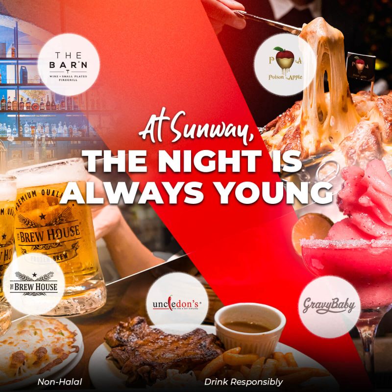 Ready to wind down after a long day? Or to fire up the night? Here’s our recommended nightlife spots at Sunway City Kuala Lumpur for a night to remember!