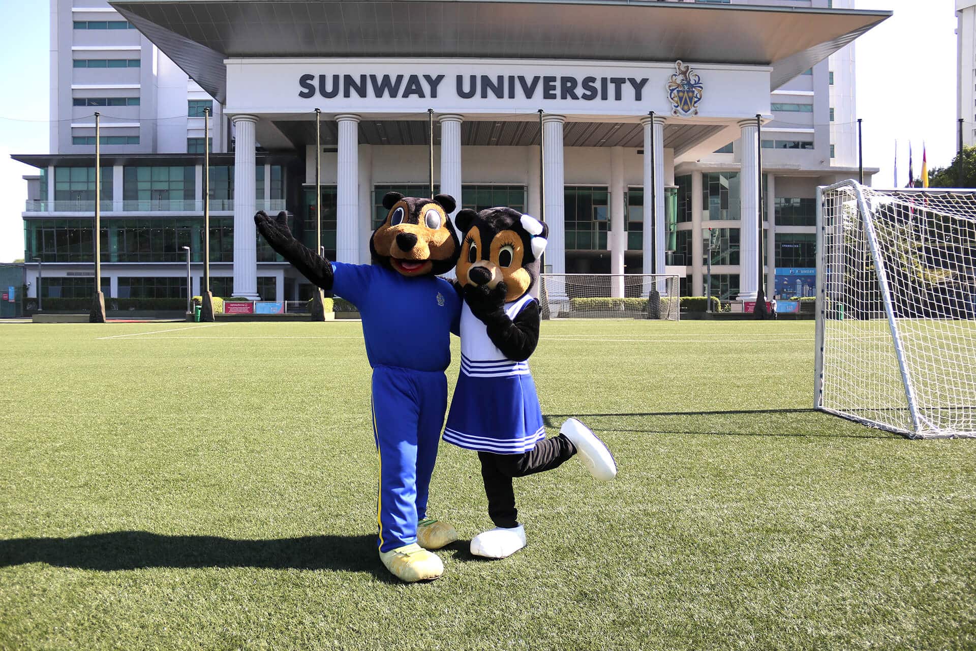 Take a paw-se and enjoy campus-cruising with Samson and Sophia at Sunway University