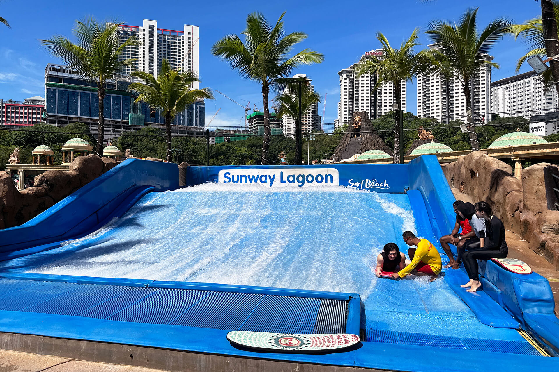 Get a taste of wave-riding at FlowRider at Sunway Lagoon