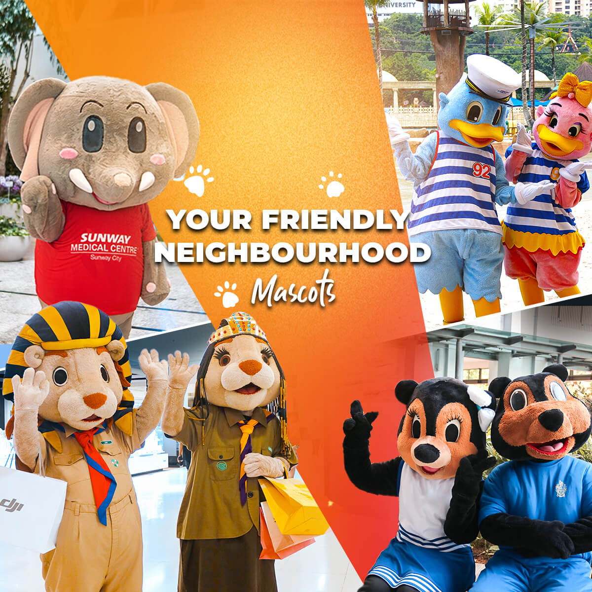 Get to Know the Mascots of Sunway City Kuala Lumpur!